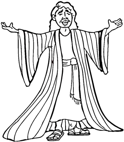 Joseph Many Colored Coat Coloring Page